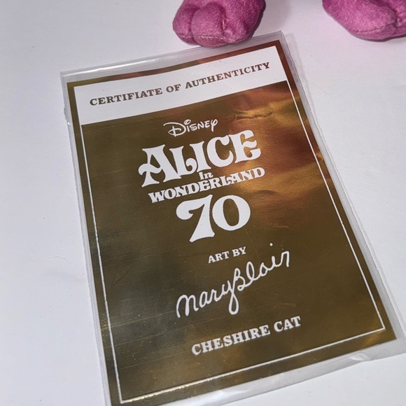 Exclusive CHESHIRE CAT Plush Alice in Wonderland LR Disney -Mary Blair - Picture 7 of 11